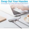 imageAmazon Basics USB 3231 Gen 2 Hub Dock 10Gbps USBC to 1xUSBC  3xUSBA Works with WindowsMac Silver Black