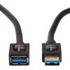 imageAmazon Basics USBA 30 Extension Cable 48Gbps HighSpeed Male to Female GoldPlated Connectors 3 Meters Black33 Feet
