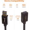 imageAmazon Basics USBA 30 Extension Cable 48Gbps HighSpeed Male to Female GoldPlated Connectors 3 Meters Black98 Feet