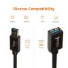 imageAmazon Basics USBA 30 Extension Cable 48Gbps HighSpeed Male to Female GoldPlated Connectors 65 Foot BlackBlack