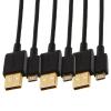 imageAmazon Basics USBA to Micro USB Charging Cable 480Mbps Transfer Speed with GoldPlated Plugs USB 20 10 Foot Black3 Feet