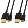 imageAmazon Basics USBA to Micro USB Charging Cable 480Mbps Transfer Speed with GoldPlated Plugs USB 20 10 Foot Black6 Feet