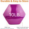 imageAmazon Basics Vinyl Coated Dumbbell Hand Weights10 Pounds  Pair