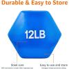 imageAmazon Basics Vinyl Coated Dumbbell Hand Weights12 Pounds  Pair