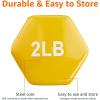 imageAmazon Basics Vinyl Coated Dumbbell Hand Weights2 Pounds  Pair