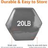 imageAmazon Basics Vinyl Coated Dumbbell Hand Weights20 Pounds  Pair