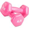 imageAmazon Basics Vinyl Coated Dumbbell Hand Weights4 Pounds  Pair