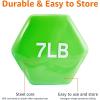 imageAmazon Basics Vinyl Coated Dumbbell Hand Weights7 Pounds  Pair