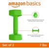 imageAmazon Basics Vinyl Coated Dumbbell Hand Weights7 Pounds  Pair