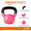 imageAmazon Basics Vinyl Kettlebell15 Pounds