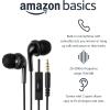 imageAmazon Basics Wired Earbuds with Microphone In Ear Headphones USBC 42 ft long cable SML Ear Tips One size Black35mm Aux