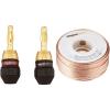 imageAmazon Basics 16Gauge Speaker Wire 100 Feet with Banana Plugs Deadbolt Type 12 pairs
