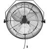 imageAmazon Basics 18quot Outdoor Misting Fan WallMounted Industrial Fan Waterproof IP44 With Tilt Head HeavyDuty Metal Blades Dual Ball Bearing Motor 3 Speeds Up to 1550 RPM and 3781 CFM BlackOutdoor Misting Fan