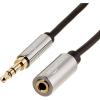 imageAmazon Basics 35mm Aux Jack Audio Extension Cable Male to Female Adapter for Headphone or Smartphone 25 Foot Black