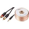 imageAmazon Basics 35mm to 2Male RCA Adapter Audio Stereo Cable  25 Feet ampamp 16Gauge Speaker Wire Cable 100 Feet