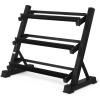 imageAmazon Basics 3Tier Adjustable Dumbbell Weight Rack Stand Only Black