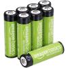 imageAmazon Basics 8Pack Rechargeable AA NiMH Batteries 2000 mAh 12V Recharge up to 1000x Times PreCharged8 Count Pack of 1