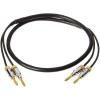 imageAmazon Basics Banana Plug 16AWG Speaker Cable Wire CL2 Rated with GoldPlated BananaTip Plugs 4mm 999 OxygenFree Stranded Copper Wire 3 foot BlackBlack