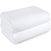 imageAmazon Basics Cotton Washcloths QuickDry 12quot x 12quot 12Pack WhiteWhite