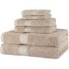 imageAmazon Basics FadeResistant 100 Cotton Washcloth 12 Pack 12quotx12quot TealTaupe