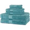 imageAmazon Basics FadeResistant 100 Cotton Washcloth 12 Pack 12quotx12quot TealTeal