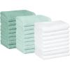 Seafoam Green  Ice Blue  White