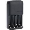 imageAmazon Basics NiMh Rechargeable Batteries 4 AA ampamp 4 AAA with 4 Bay Battery Charger Type A American Plug Black 8 Count4Bay
