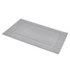 imageAmazon Basics NonSlip Cotton Bath Mat 100 Cotton Absorbent Machine Washable 31quot L x 20quot W Bright WhiteGray