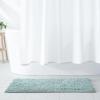 imageAmazon Basics Platinum Bathroom Rugs Extra Soft and Comfortable Shag Bath Mats NonSlip Quick Drying Machine Washable for Bathroom Floor Tub and Shower 21quot x 34quot PlatinumSeafoam Green