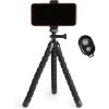 imageAmazon Basics Portable and Flexible Tripod with Wireless Remote and Smartphone Clamp 10inch long Black