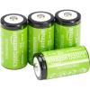 imageAmazon Basics Rechargeable 9 Volt Batteries 4Pack NiMH 200 mAh Long Lasting Power Recharge up to 1000x Times  PreChargedC Cell HR14