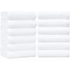 imageAmazon Basics Soft and Thick Cotton Hand Towels 16quot x 26quot Gray 12PackWhite