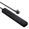 imageAmazon Basics Surge Protector Power Strip 6Outlet 790 Joules 6ft Extension Cord Black