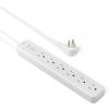 imageAmazon Basics Surge Protector Power Strip 6Outlet 790 Joules 6ft Extension Cord White