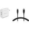 imageAmazon Basics USBC Lightning Cable and USBC Wall Charger Combo Mfi Certified Charger for Apple iPhone 11 12 iPad  6ft Black