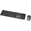 imageAmazon Basics Ultra Premium Wireless Keyboard and Mouse Combo  Rechargeable Ultra Slim Design Quiet Full Size Number Pad Unifying Receiver BlackQWERTY