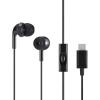 imageAmazon Basics Wired Earbuds with Microphone In Ear Headphones USBC 42 ft long cable SML Ear Tips One size BlackUSBC