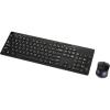 imageAmazon Basics Wireless Keyboard and Mouse Combo FullSized QWERTY Layout 24 GHz USB Plug ampamp Play Receiver Sleek Design BlackQWERTY Layout
