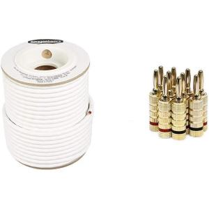 imageAmazon Basics 14Gauge Speaker Wire Cable with Monoprice Gold Plated Banana Plugs