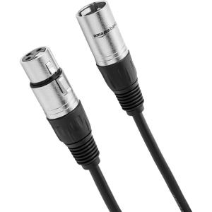 imageAmazon Basics 2Pack XLR Microphone Cable for Speaker or PA System All Copper Conductors 6MM PVC Jacket 10 Foot Black3 Feet