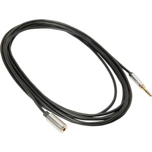 imageAmazon Basics 35mm Aux Jack Audio Extension Cable Male to Female Adapter for Headphone or Smartphone 6 Foot Black12 Feet