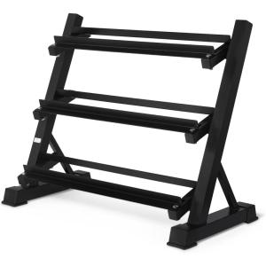 imageAmazon Basics 3Tier Adjustable Dumbbell Weight Rack Stand Only Black