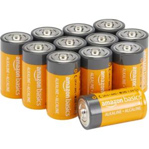 imageAmazon Basics 4Pack C Cell Alkaline AllPurpose Batteries 15 Volt 5Year Shelf Life12 Count CLR14