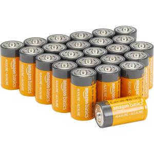 imageAmazon Basics 4Pack C Cell Alkaline AllPurpose Batteries 15 Volt 5Year Shelf Life24 Count CLR14