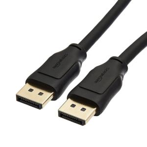 imageAmazon Basics 8K DisplayPort 14 Cable with 4K120Hz 8K60Hz Video Resolution and HDR Support  10 feet 28 Pack 1 Carton 28 Count Total Black3 Feet