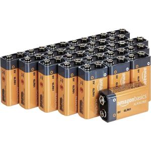 imageAmazon Basics 8Pack 9V Alkaline Batteries 5Year Shelf Life  for SmokeCO Detector Electronics ampamp Audio192 count 8 Packs of 24