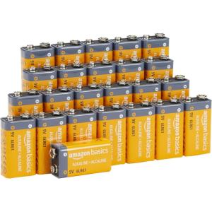 imageAmazon Basics 8Pack 9V Alkaline Batteries 5Year Shelf Life  for SmokeCO Detector Electronics ampamp Audio24Pack