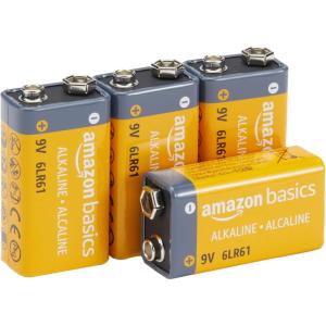 imageAmazon Basics 8Pack 9V Alkaline Batteries 5Year Shelf Life  for SmokeCO Detector Electronics ampamp Audio4Pack