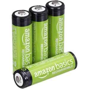 imageAmazon Basics 8Pack Rechargeable AA NiMH Batteries 2000 mAh 12V Recharge up to 1000x Times PreCharged4 Count Pack of 1