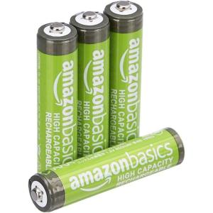 imageAmazon Basics 8Pack Rechargeable AAA NiMH HighCapacity Batteries 850 mAh 12V Recharge up to 500x Times PreCharged4 Count Pack of 1